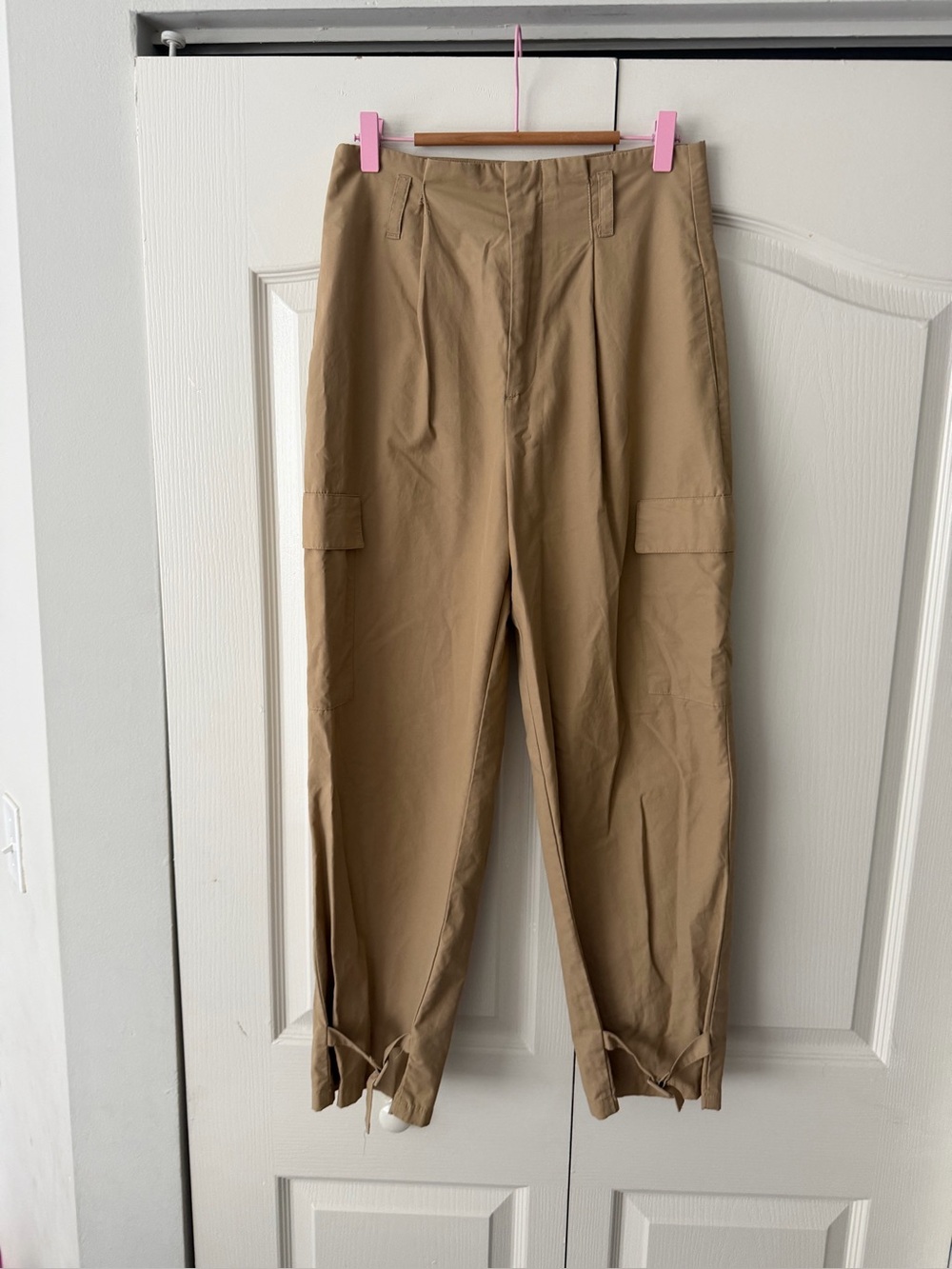 Zara Khaki Cargo Jogger Pants